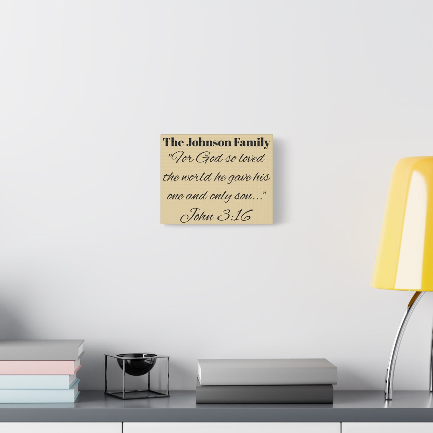 Personalized Bible Verse Wall Art, Canvas, Family Name, Family Bible Art
