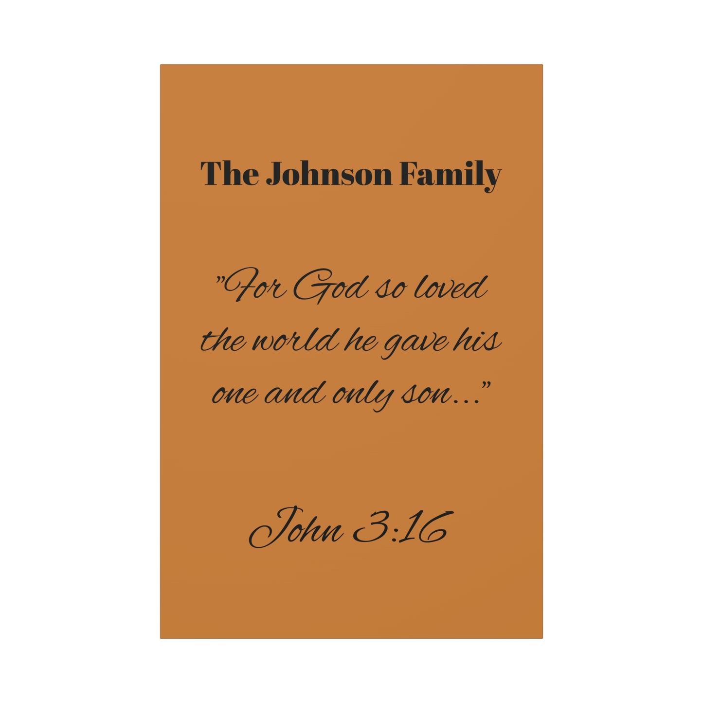 Personalized Bible Verse Wall Art, Canvas, Family Name, Family Bible Art