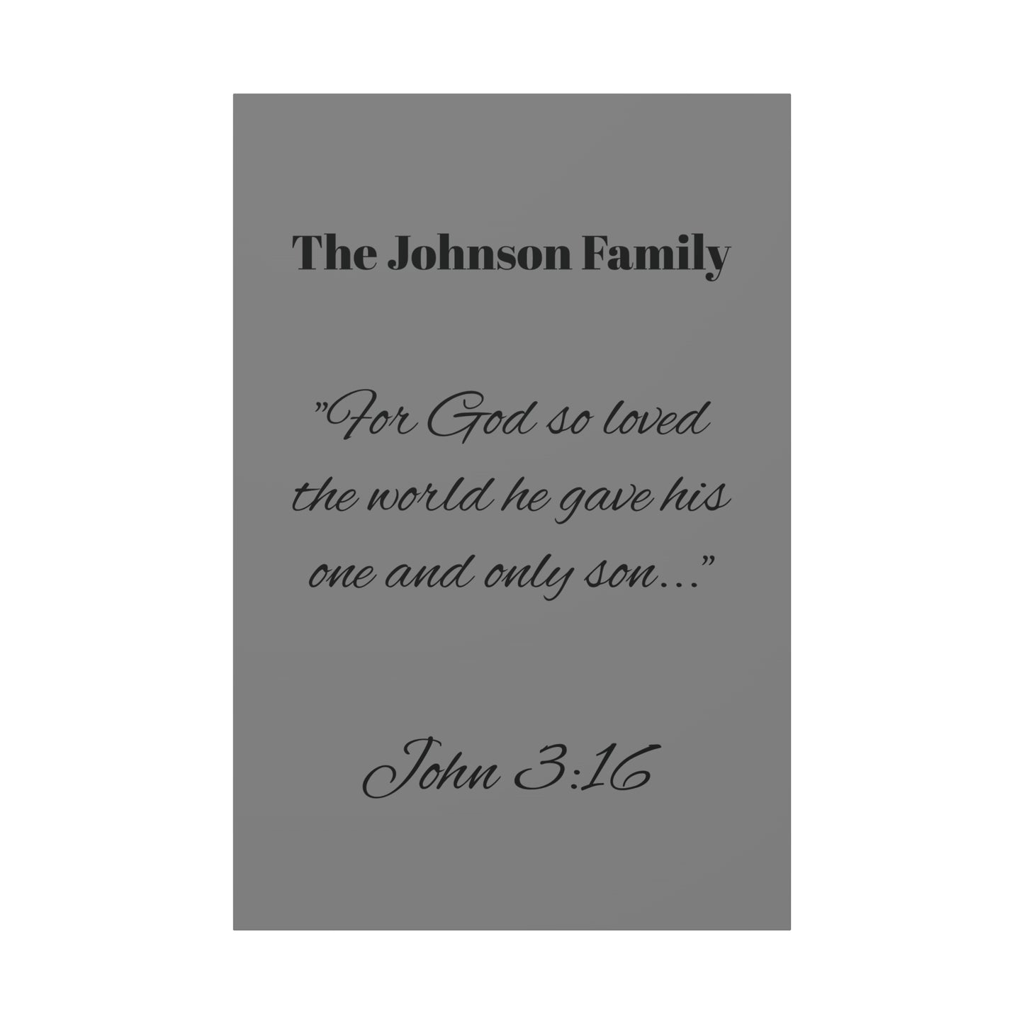 Personalized Bible Verse Wall Art, Canvas, Family Name, Family Bible Art