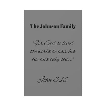 Personalized Bible Verse Wall Art, Canvas, Family Name, Family Bible Art