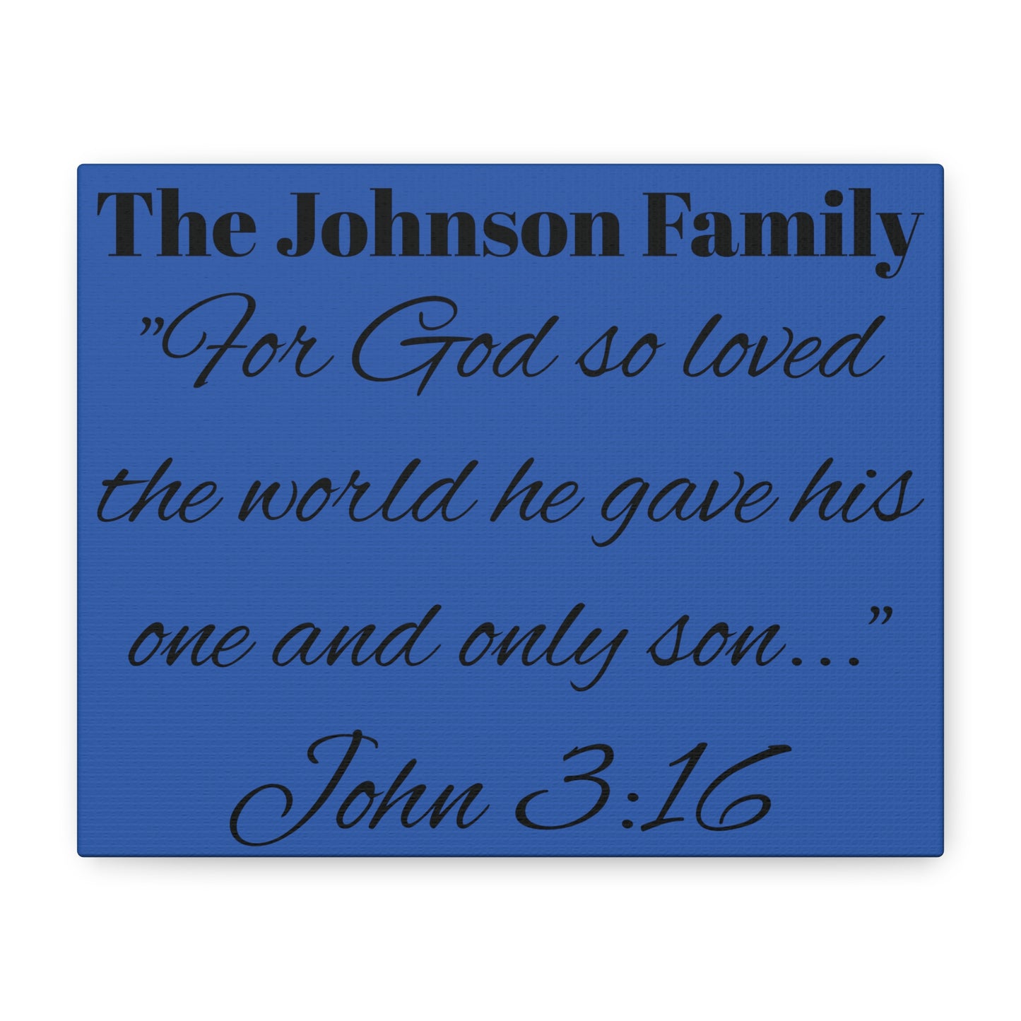 Personalized Bible Verse Wall Art, Canvas, Family Name, Family Bible Art