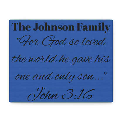 Personalized Bible Verse Wall Art, Canvas, Family Name, Family Bible Art