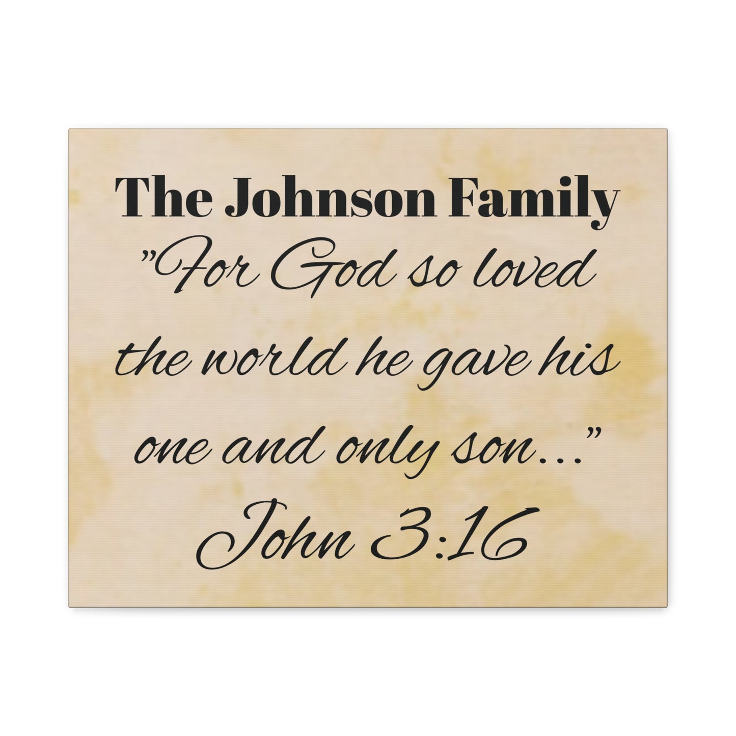 Personalized Bible Verse Wall Art, Canvas, Family Name, Family Bible Art