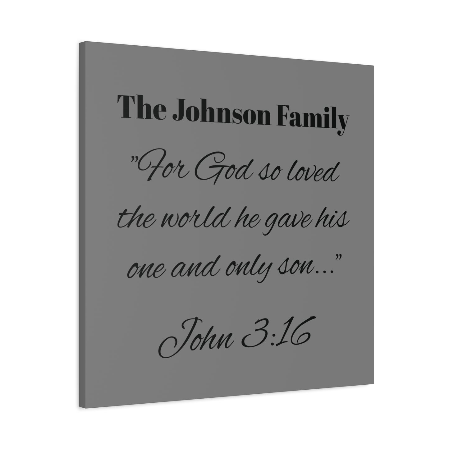 Personalized Bible Verse Wall Art, Canvas, Family Name, Family Bible Art