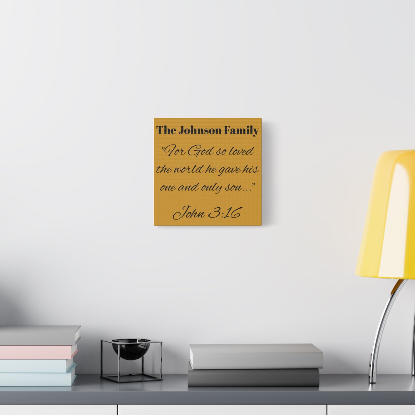 Personalized Bible Verse Wall Art, Canvas, Family Name, Family Bible Art