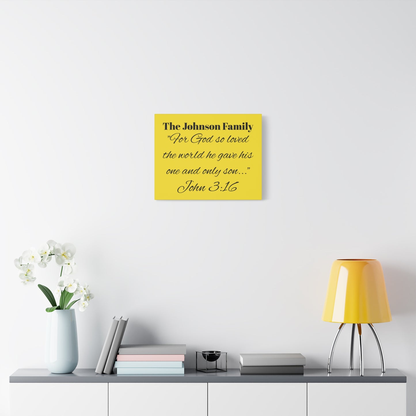 Personalized Bible Verse Wall Art, Canvas, Family Name, Family Bible Art