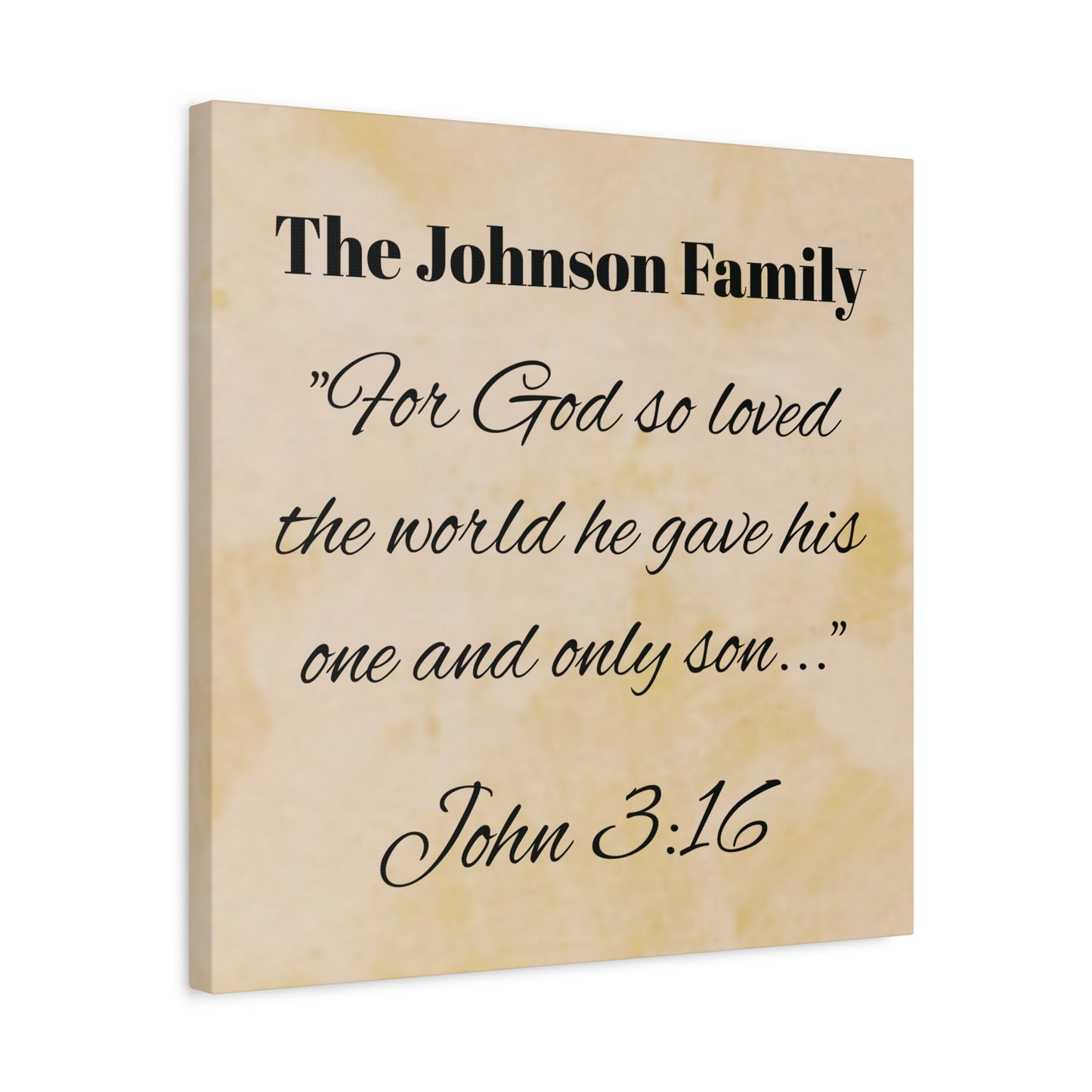 Personalized Bible Verse Wall Art, Canvas, Family Name, Family Bible Art