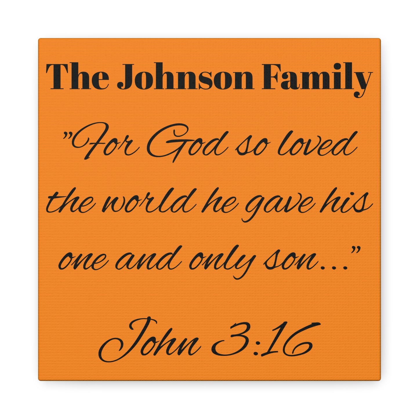 Personalized Bible Verse Wall Art, Canvas, Family Name, Family Bible Art
