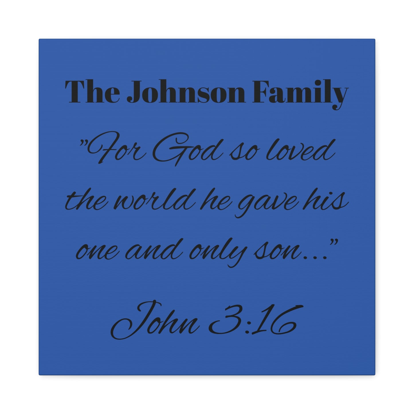 Personalized Bible Verse Wall Art, Canvas, Family Name, Family Bible Art