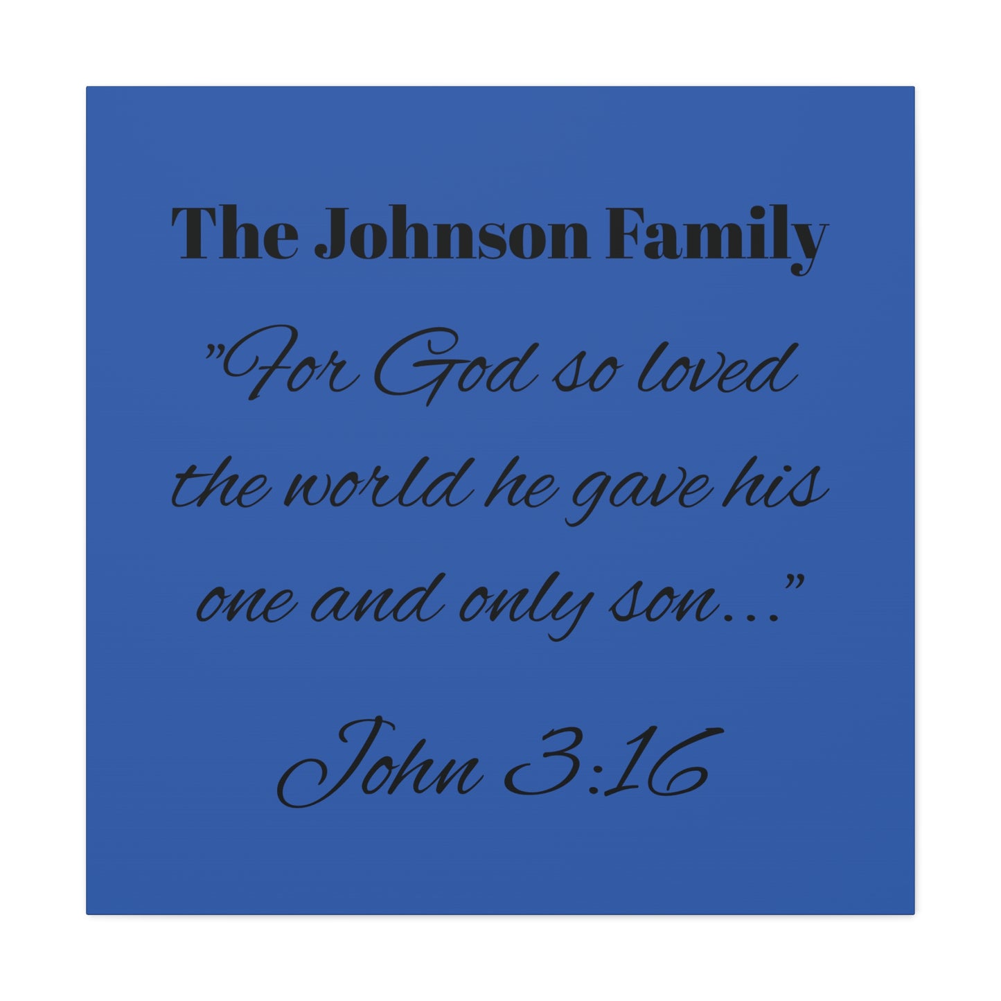 Personalized Bible Verse Wall Art, Canvas, Family Name, Family Bible Art