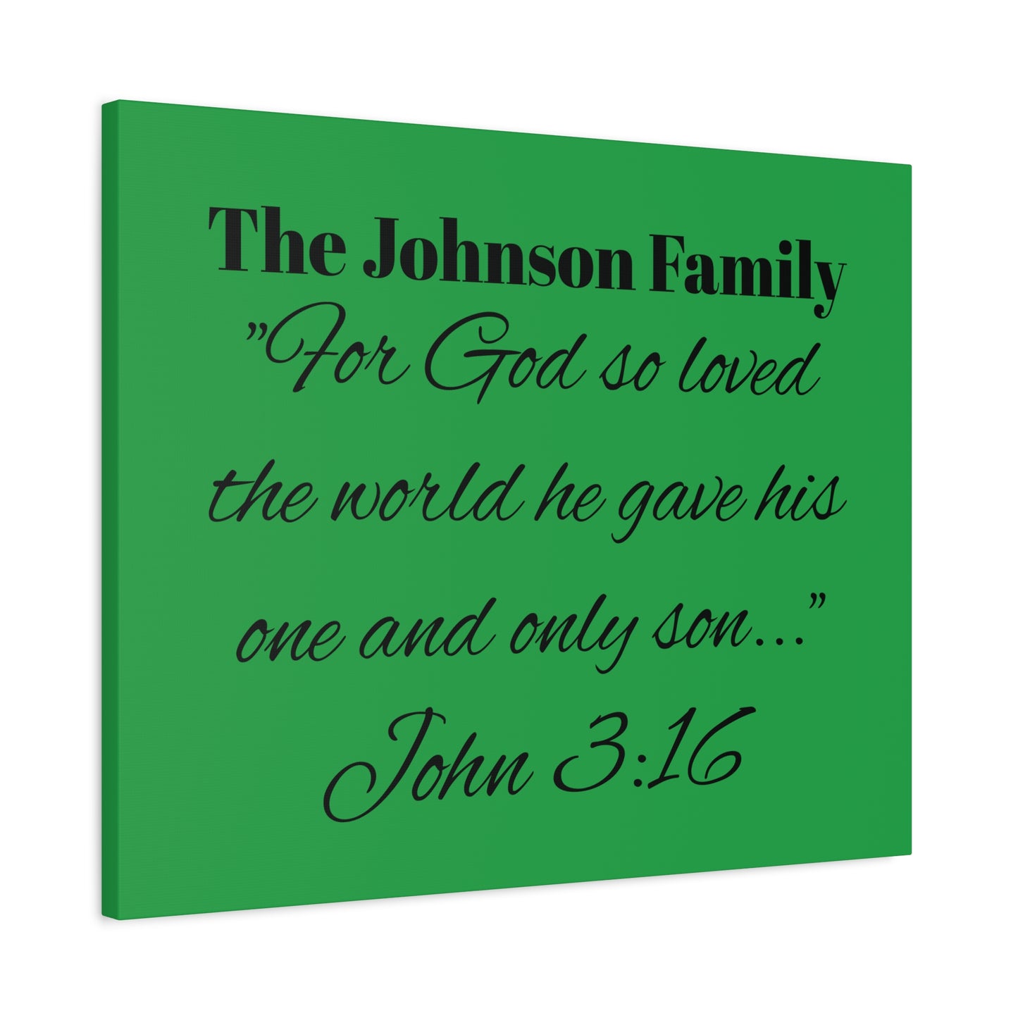 Personalized Bible Verse Wall Art, Canvas, Family Name, Family Bible Art