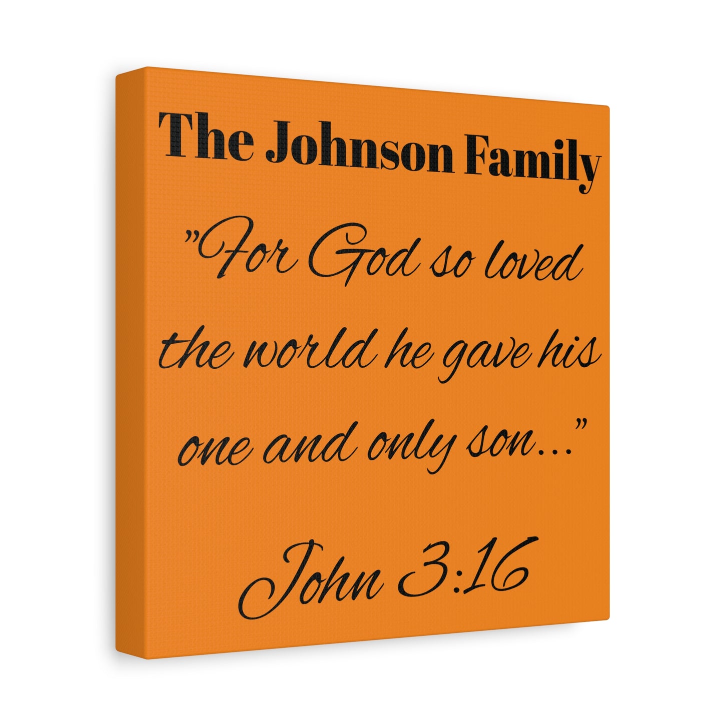 Personalized Bible Verse Wall Art, Canvas, Family Name, Family Bible Art