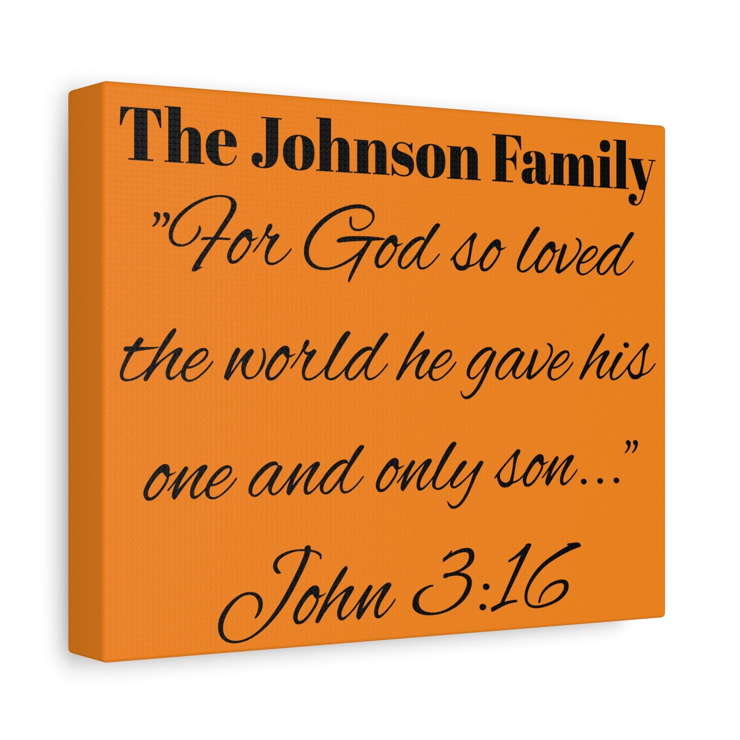 Personalized Bible Verse Wall Art, Canvas, Family Name, Family Bible Art