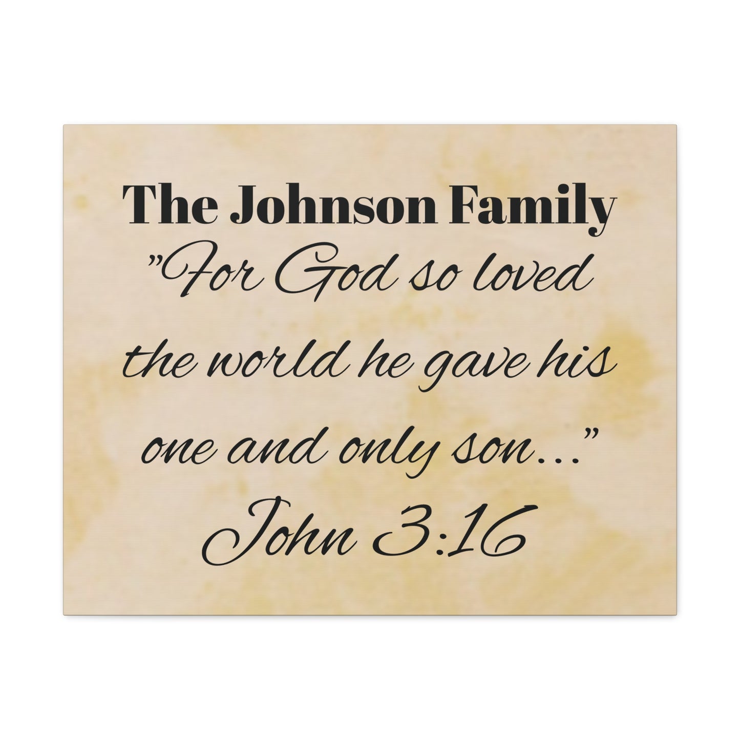 Personalized Bible Verse Wall Art, Canvas, Family Name, Family Bible Art