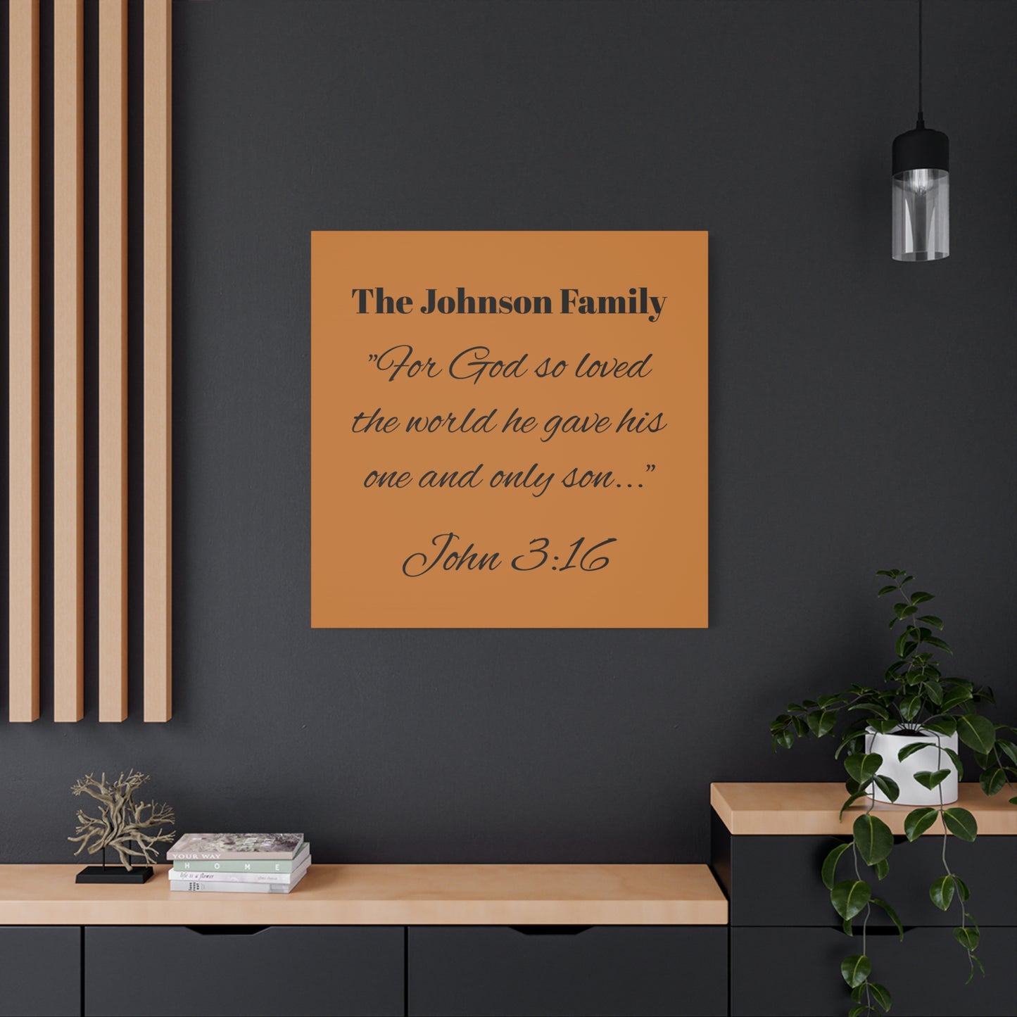 Personalized Bible Verse Wall Art, Canvas, Family Name, Family Bible Art