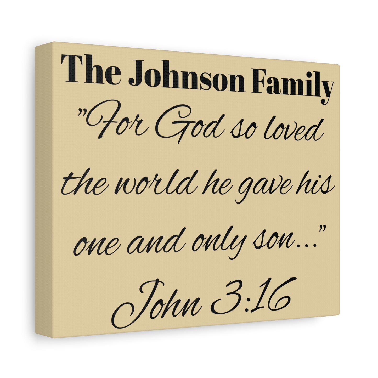 Personalized Bible Verse Wall Art, Canvas, Family Name, Family Bible Art