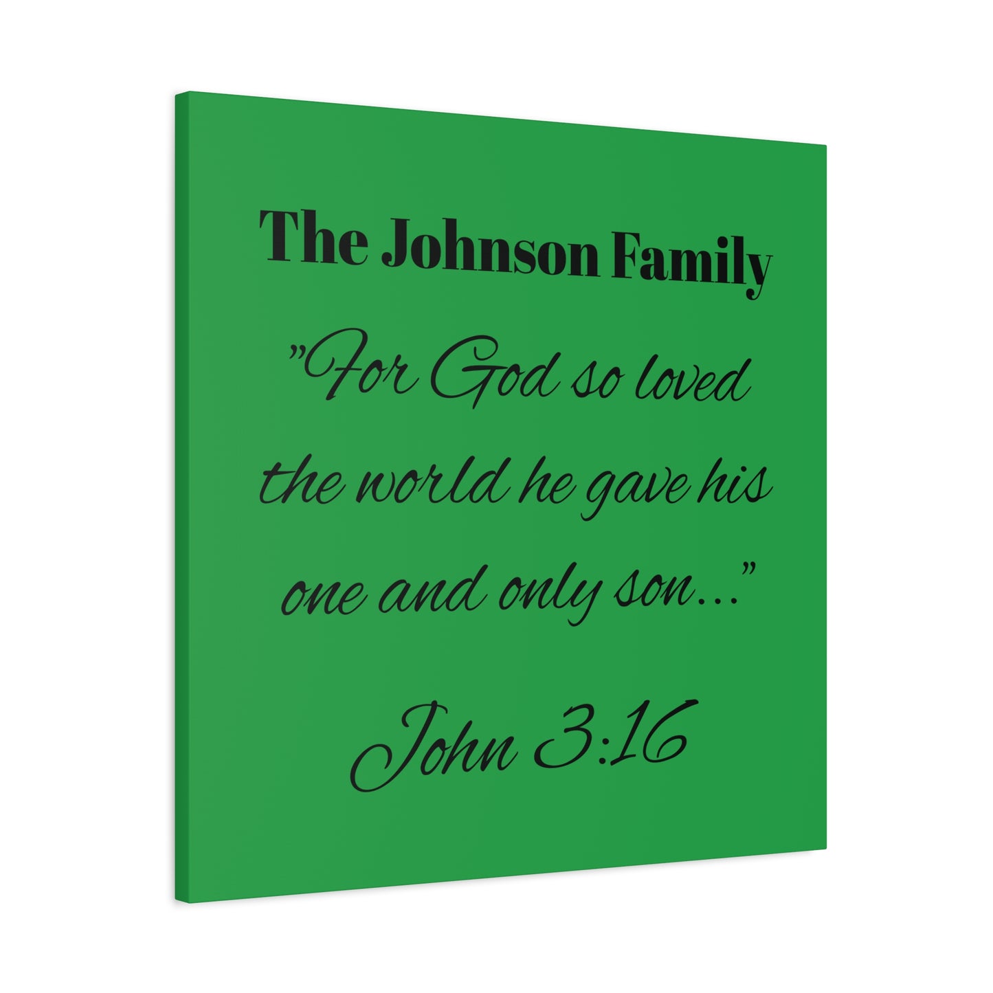 Personalized Bible Verse Wall Art, Canvas, Family Name, Family Bible Art