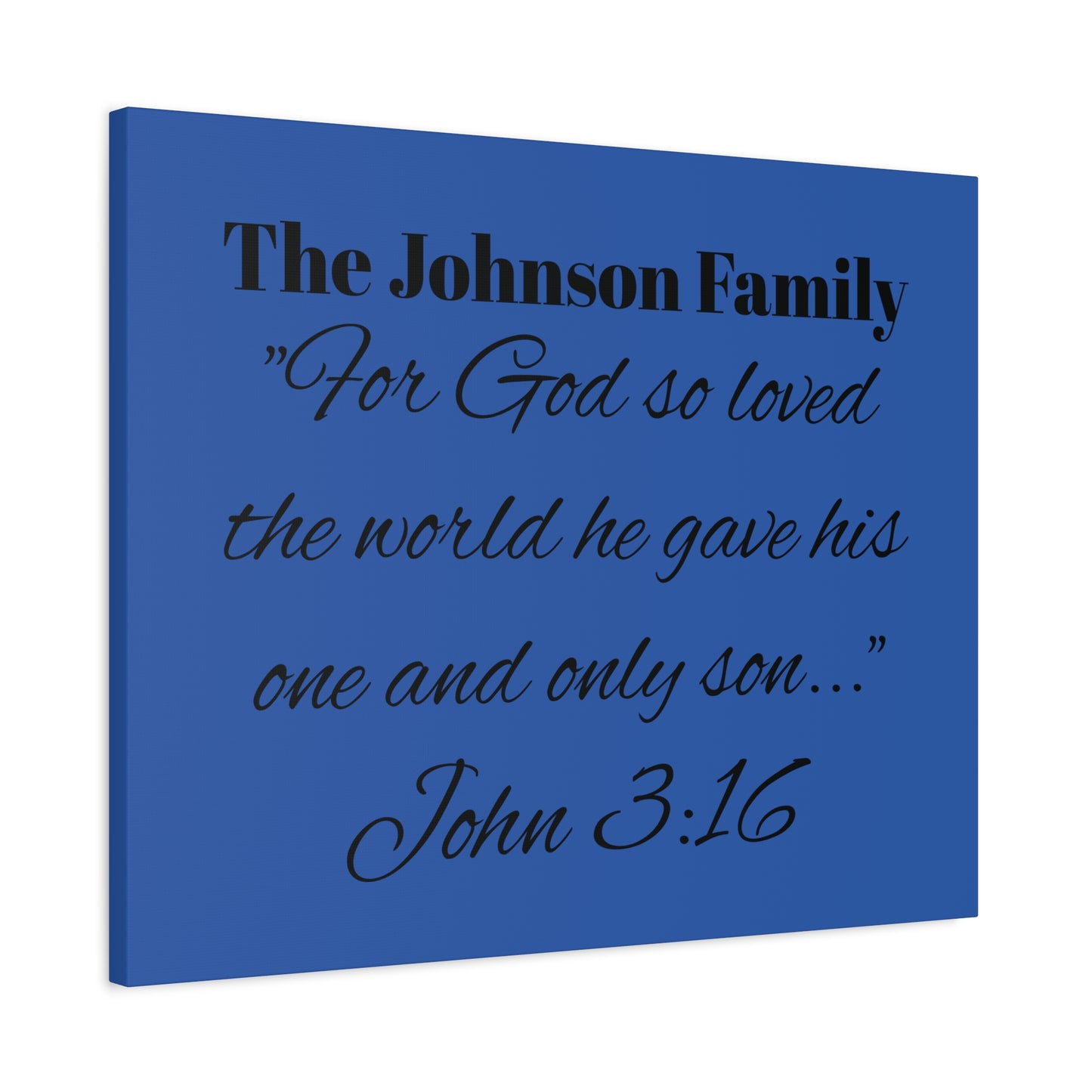 Personalized Bible Verse Wall Art, Canvas, Family Name, Family Bible Art