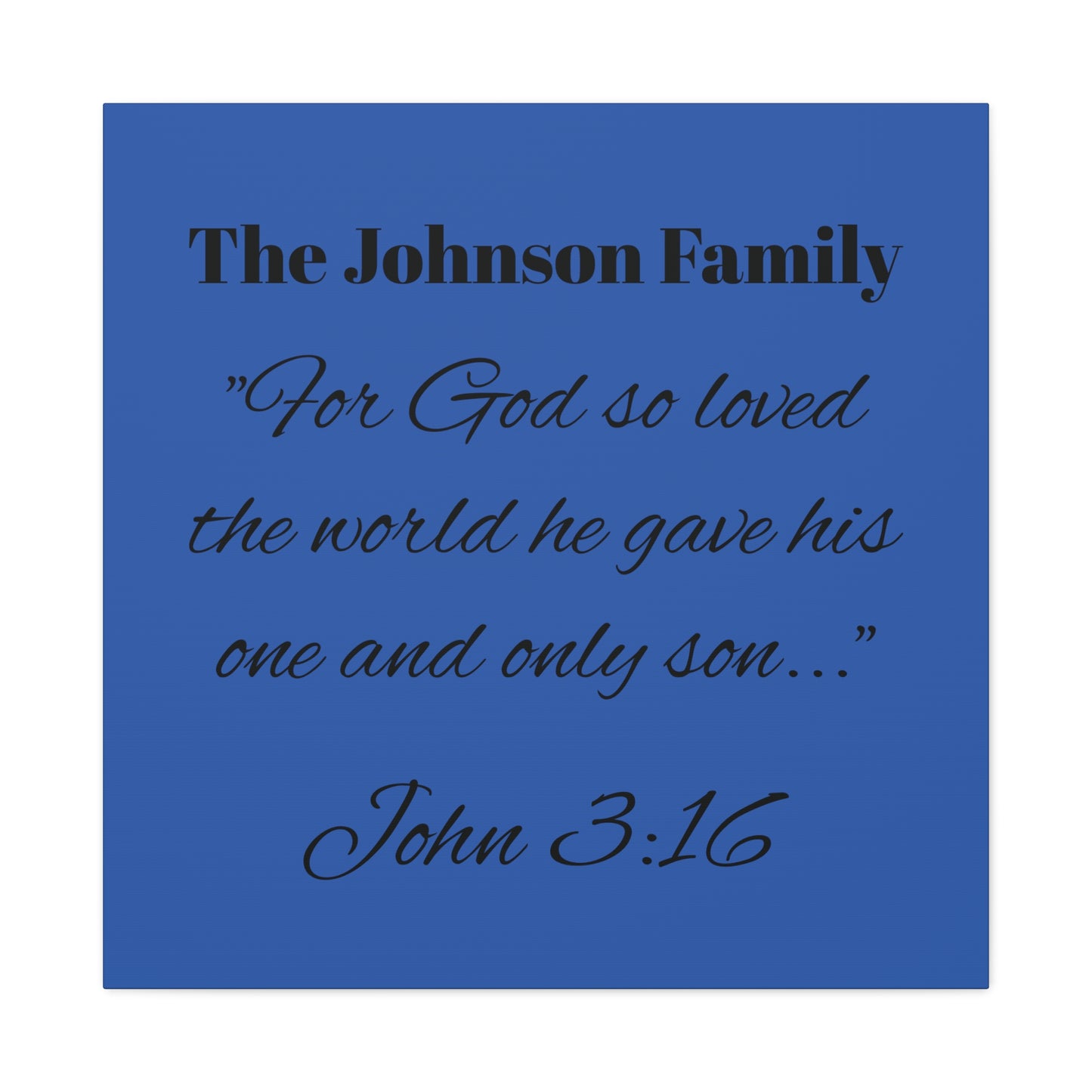 Personalized Bible Verse Wall Art, Canvas, Family Name, Family Bible Art