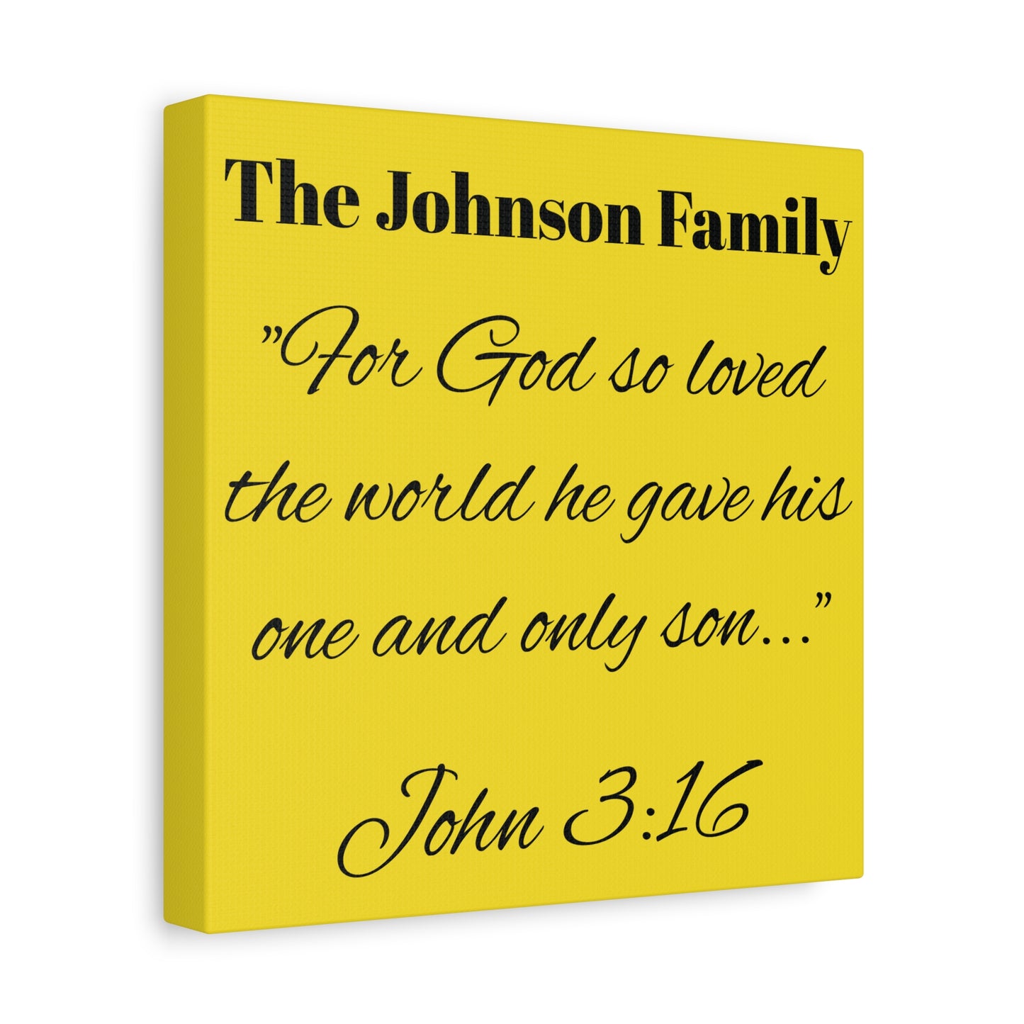Personalized Bible Verse Wall Art, Canvas, Family Name, Family Bible Art