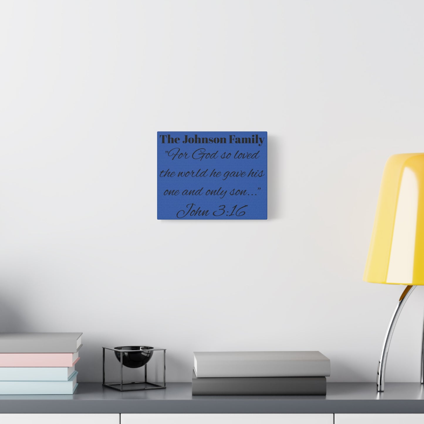 Personalized Bible Verse Wall Art, Canvas, Family Name, Family Bible Art