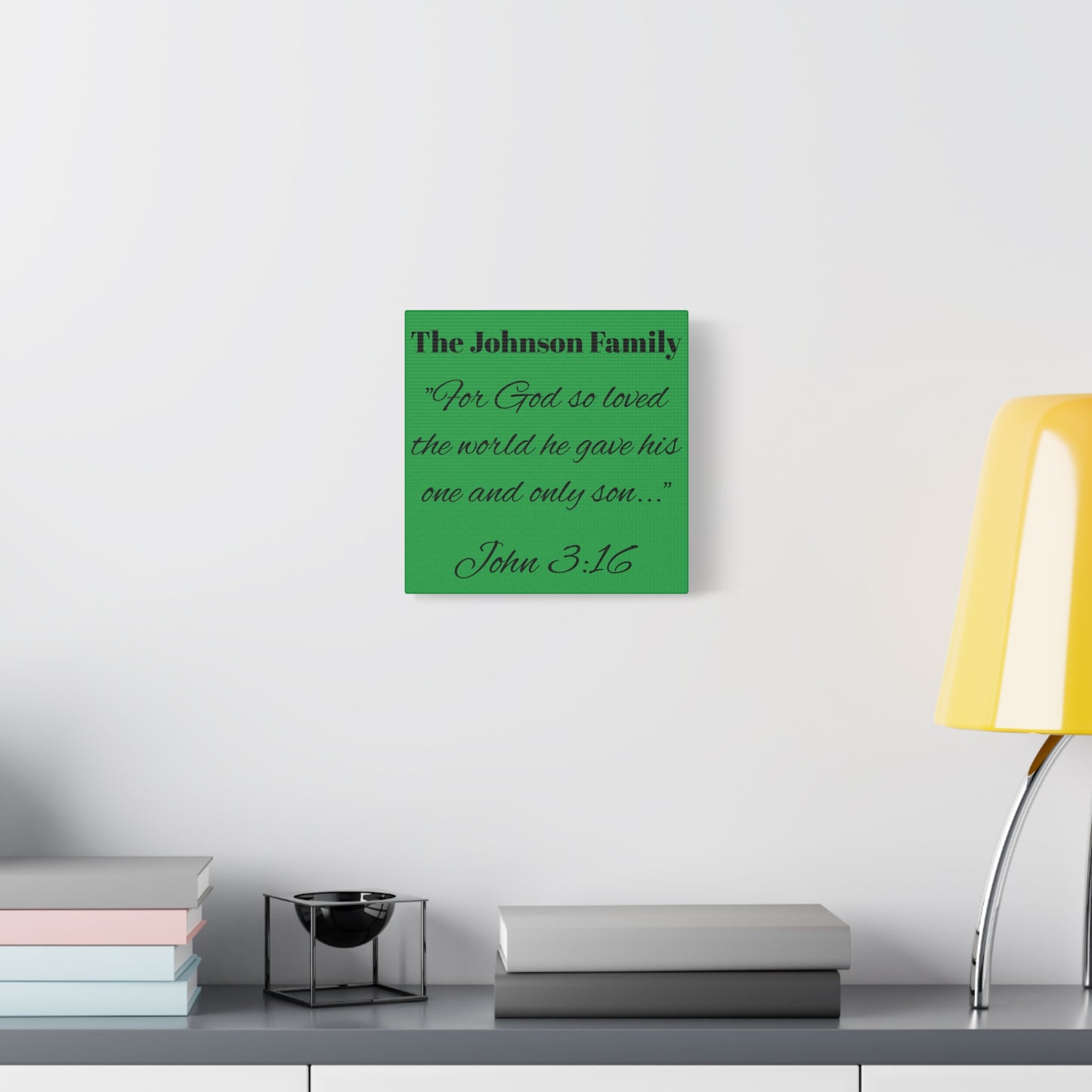 Personalized Bible Verse Wall Art, Canvas, Family Name, Family Bible Art