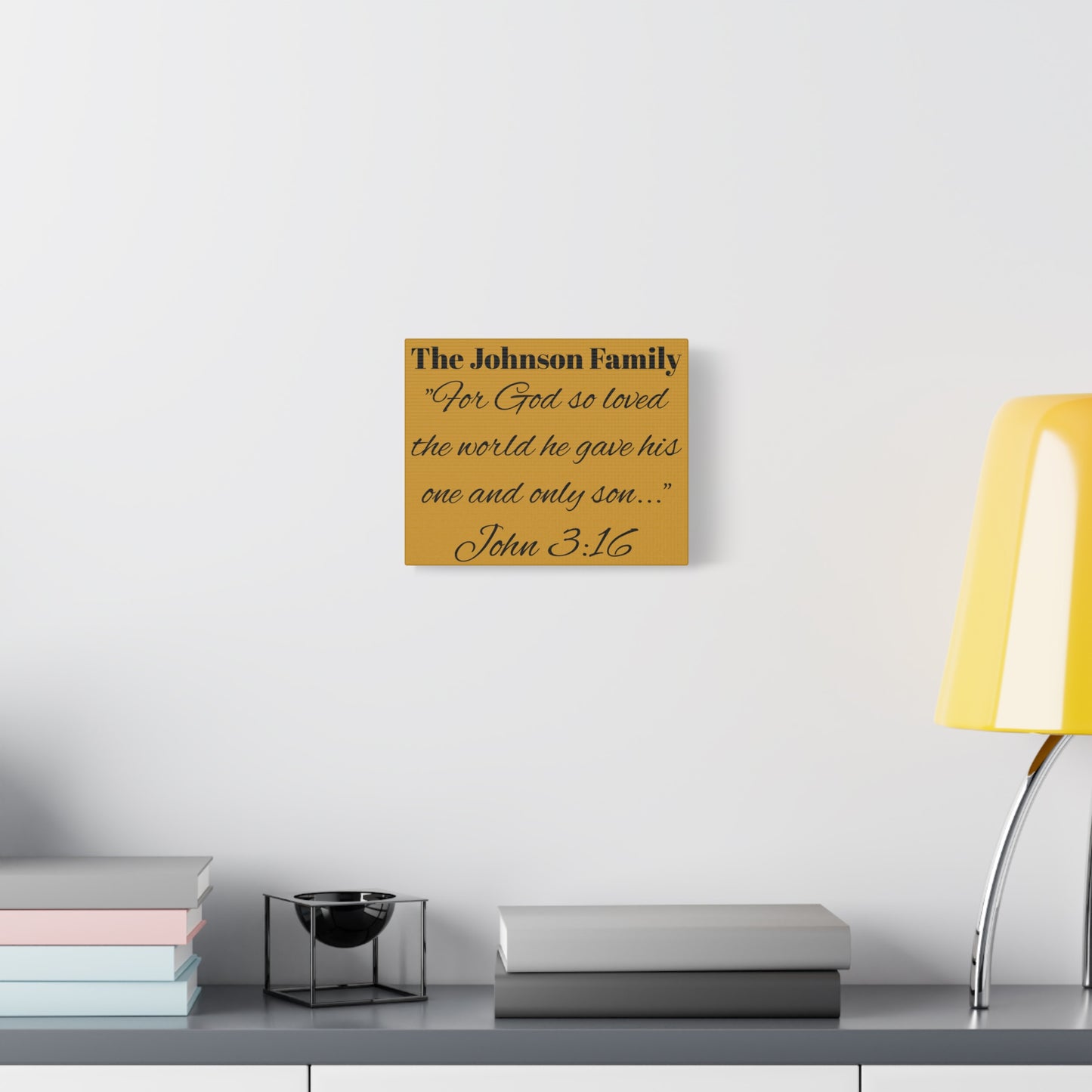 Personalized Bible Verse Wall Art, Canvas, Family Name, Family Bible Art