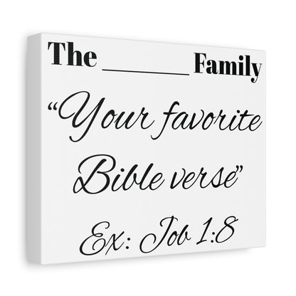 Personalized Bible Verse Canvas Wall Art – Custom Scripture Art – Choose Your Own Verse