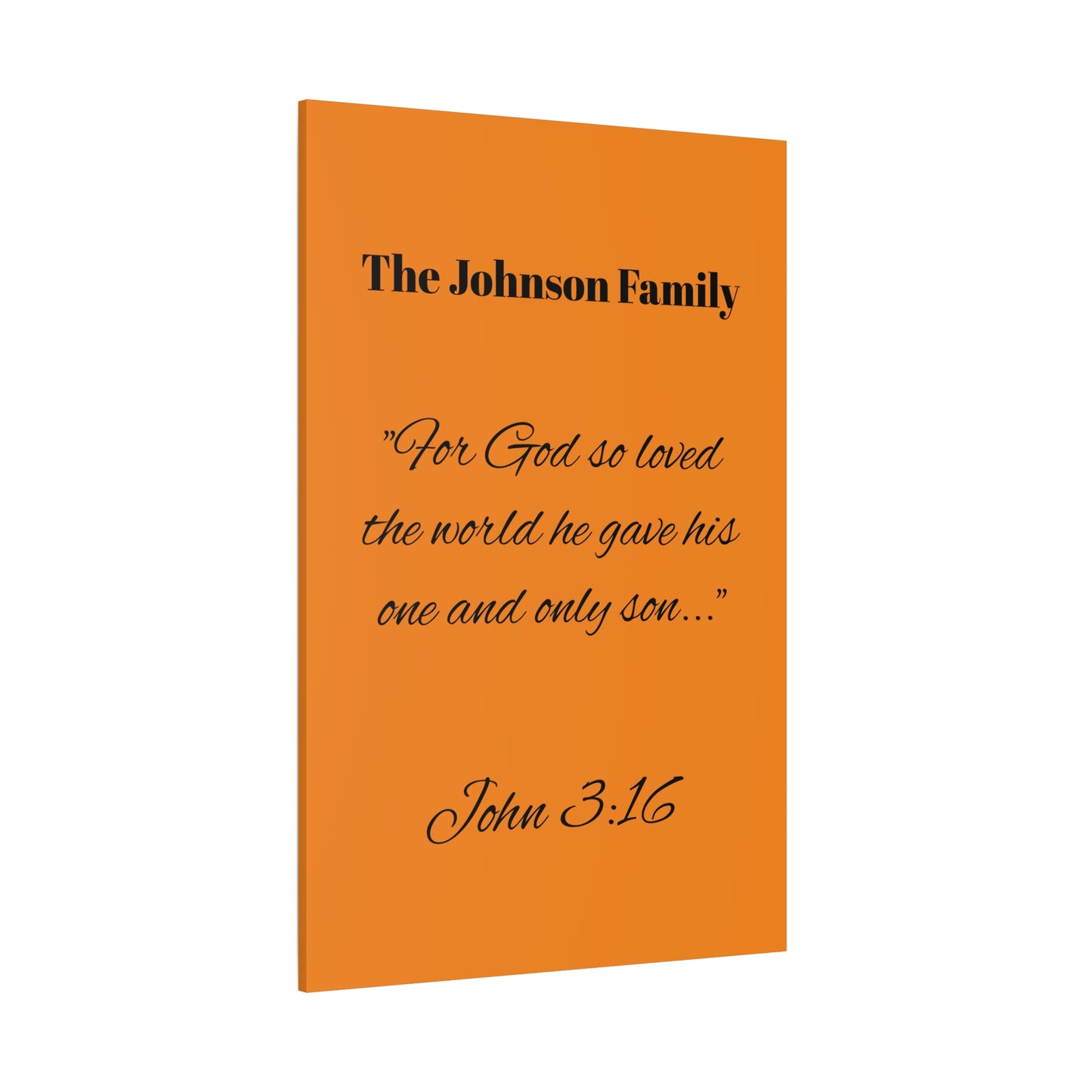 Personalized Bible Verse Wall Art, Canvas, Family Name, Family Bible Art