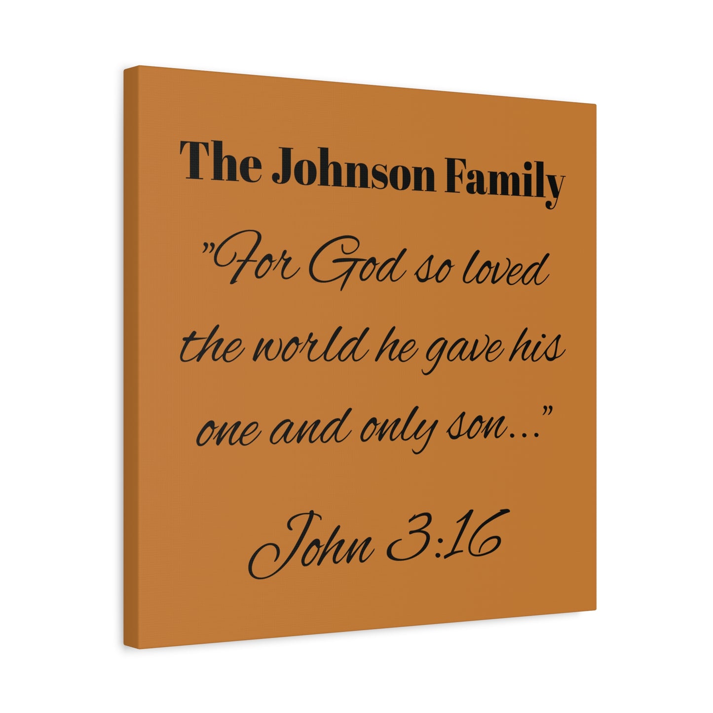 Personalized Bible Verse Wall Art, Canvas, Family Name, Family Bible Art