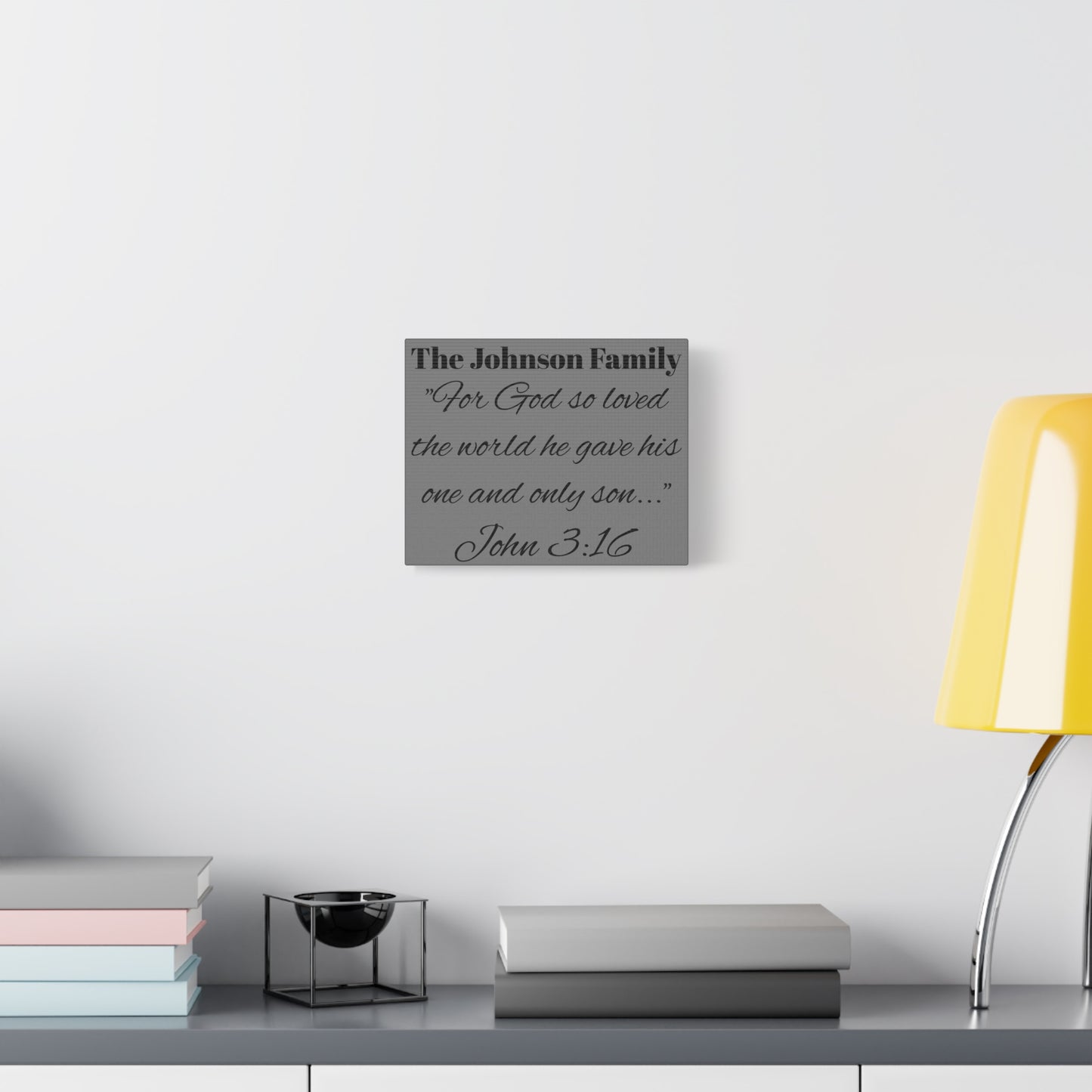 Personalized Bible Verse Wall Art, Canvas, Family Name, Family Bible Art