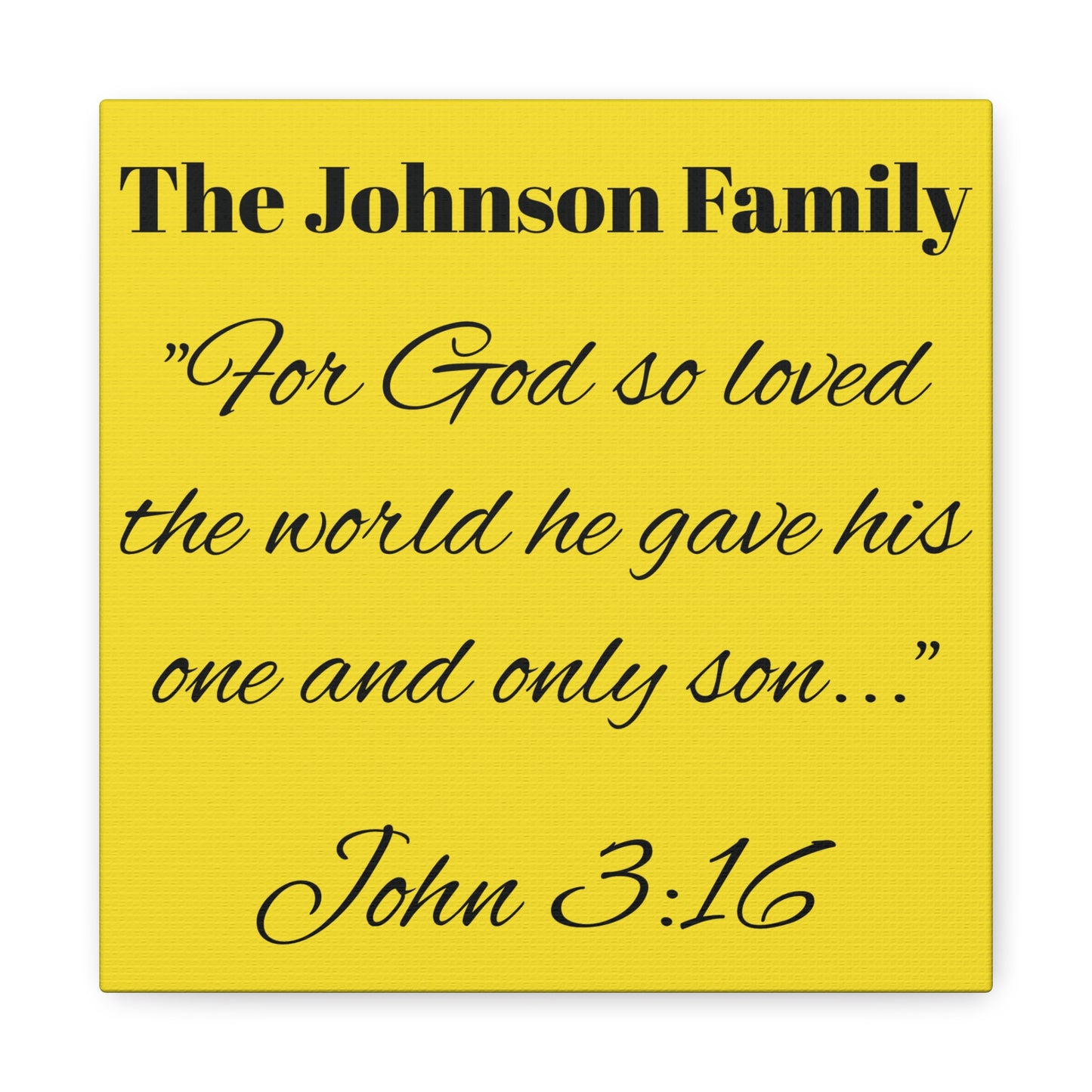 Personalized Bible Verse Wall Art, Canvas, Family Name, Family Bible Art