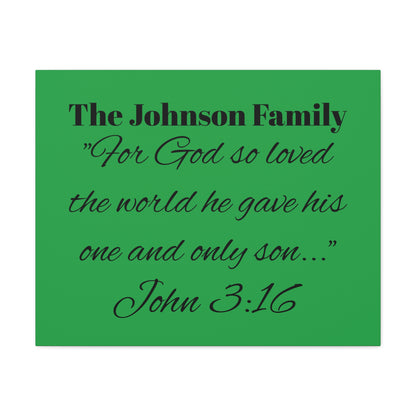 Personalized Bible Verse Wall Art, Canvas, Family Name, Family Bible Art