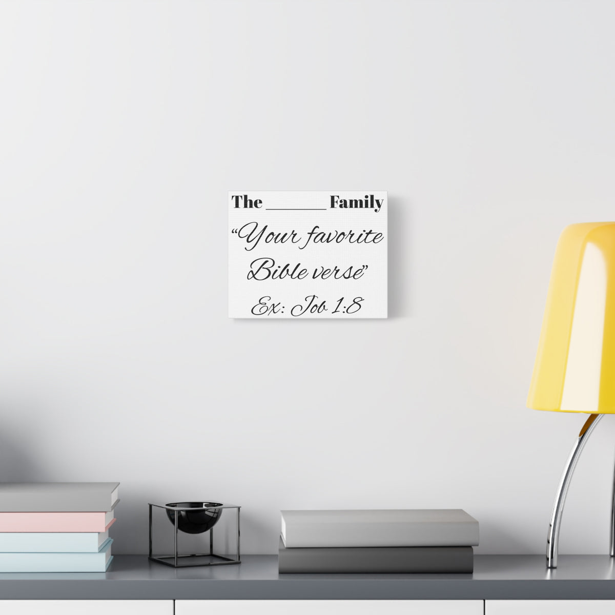 Personalized Bible Verse Canvas Wall Art – Custom Scripture Art – Choose Your Own Verse