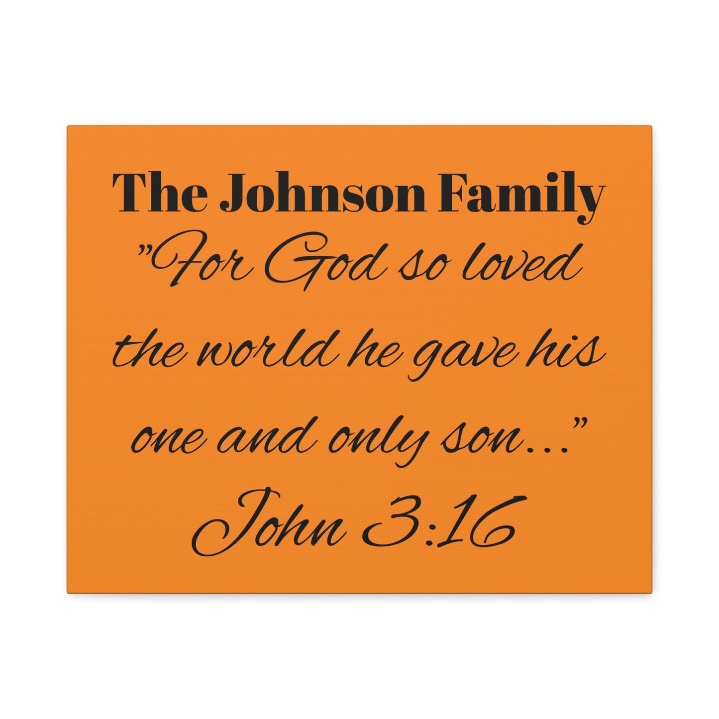 Personalized Bible Verse Wall Art, Canvas, Family Name, Family Bible Art