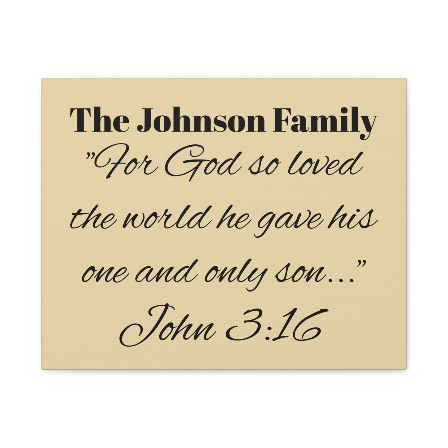 Personalized Bible Verse Wall Art, Canvas, Family Name, Family Bible Art