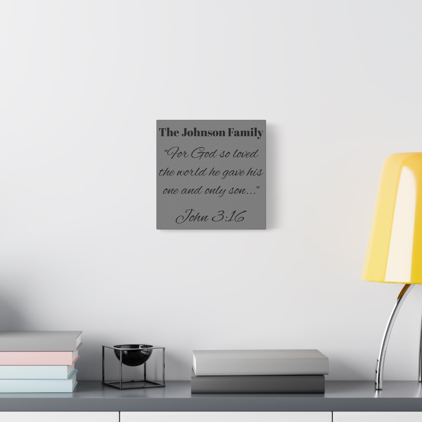 Personalized Bible Verse Wall Art, Canvas, Family Name, Family Bible Art
