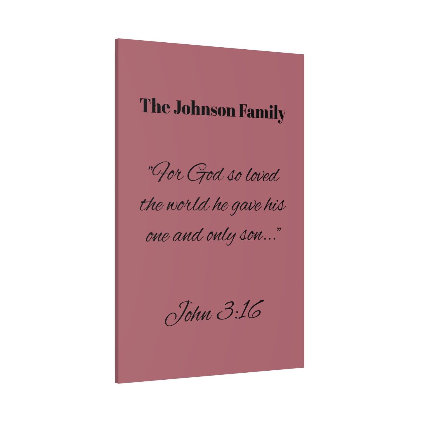 Personalized Bible Verse Wall Art, Canvas, Family Name, Family Bible Art