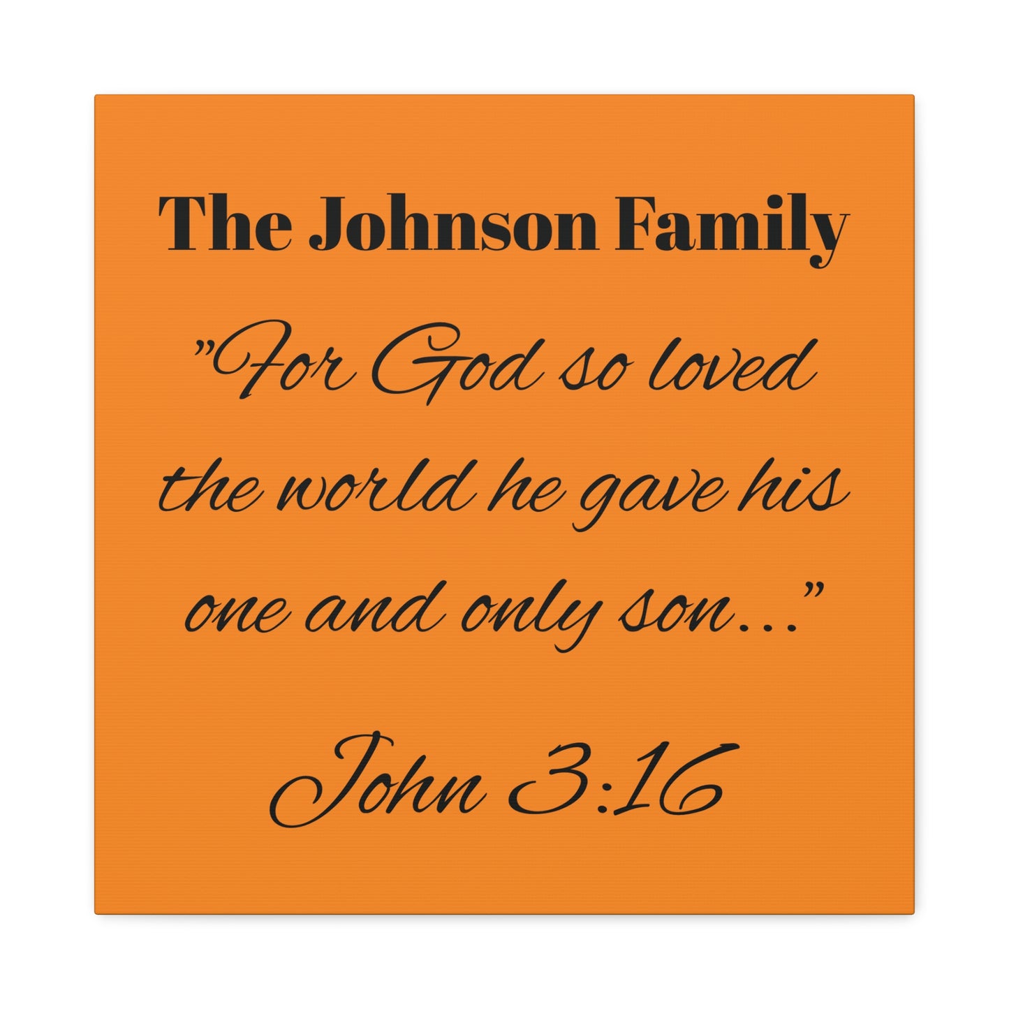 Personalized Bible Verse Wall Art, Canvas, Family Name, Family Bible Art
