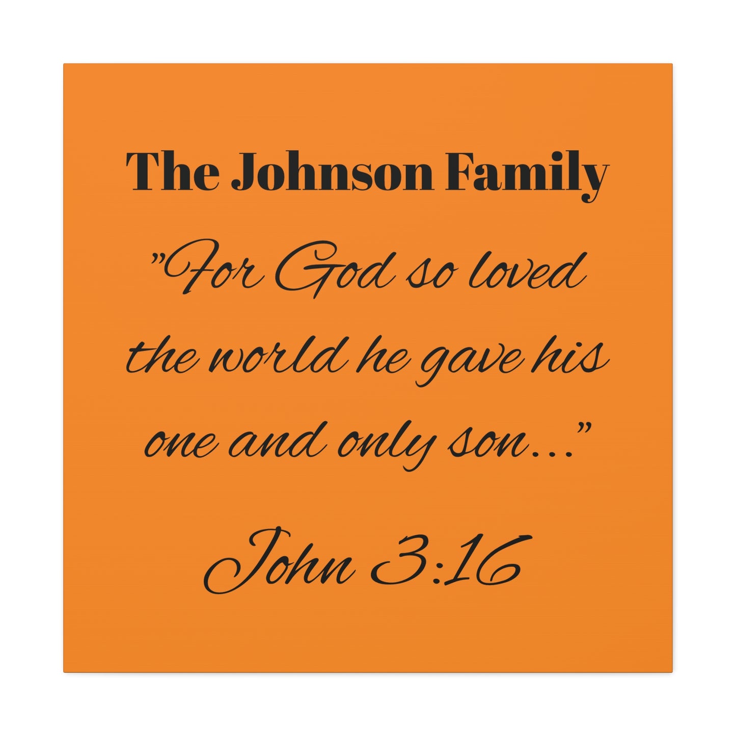 Personalized Bible Verse Wall Art, Canvas, Family Name, Family Bible Art