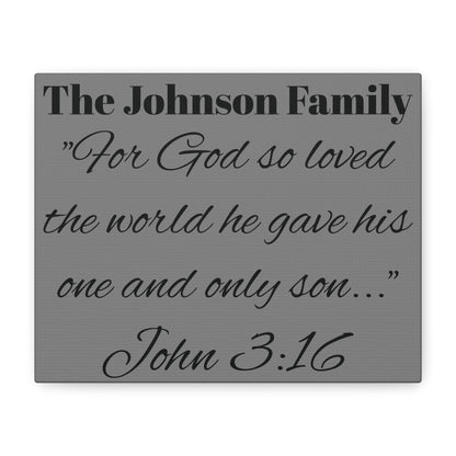 Personalized Bible Verse Wall Art, Canvas, Family Name, Family Bible Art