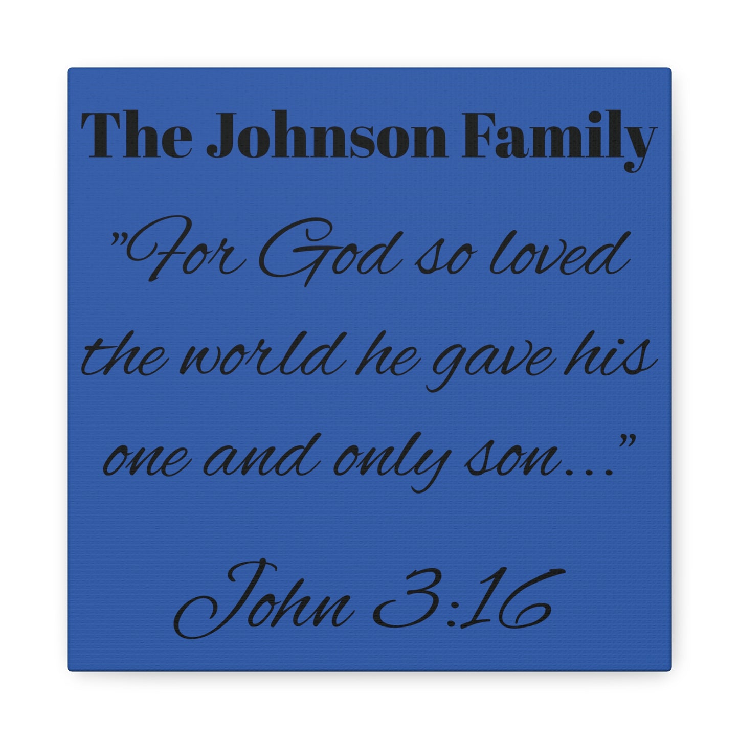 Personalized Bible Verse Wall Art, Canvas, Family Name, Family Bible Art