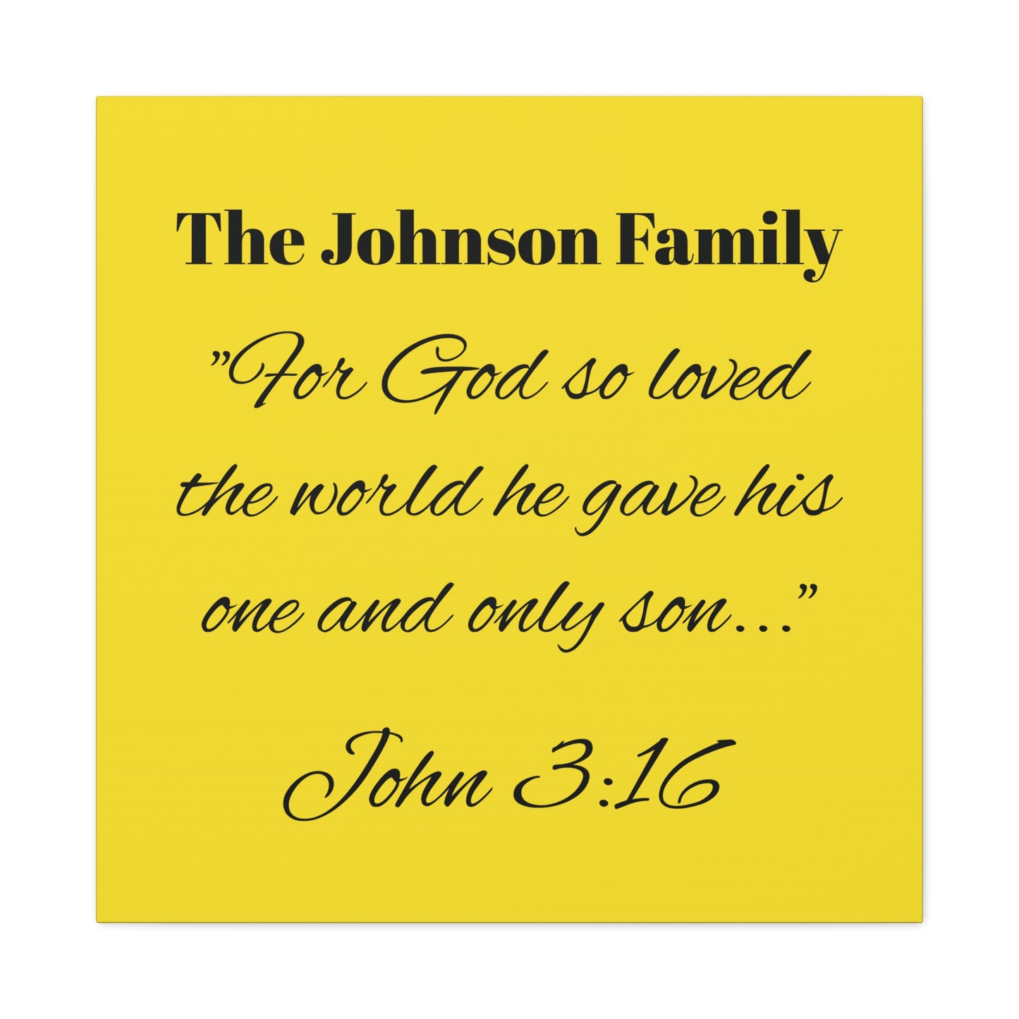 Personalized Bible Verse Wall Art, Canvas, Family Name, Family Bible Art