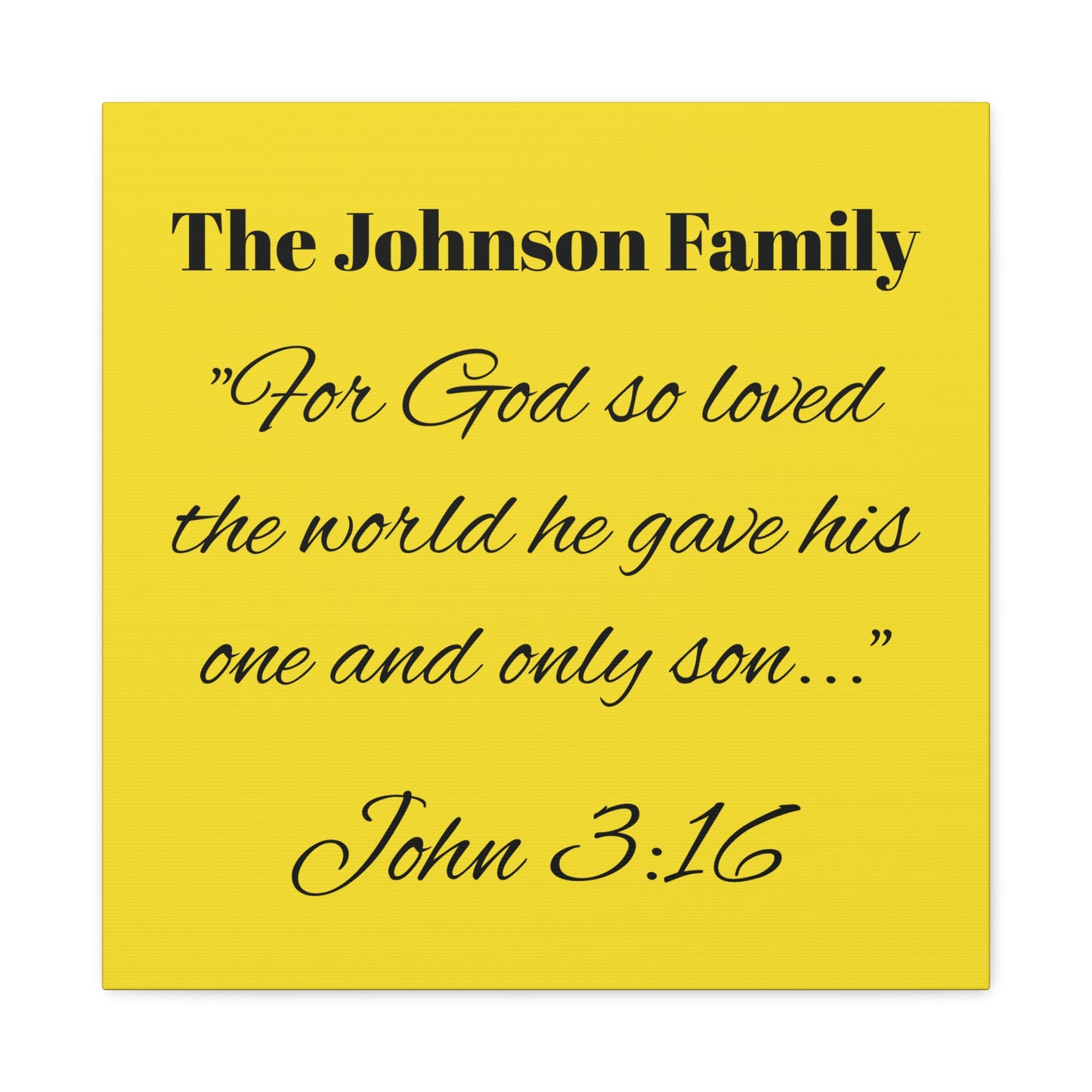 Personalized Bible Verse Wall Art, Canvas, Family Name, Family Bible Art