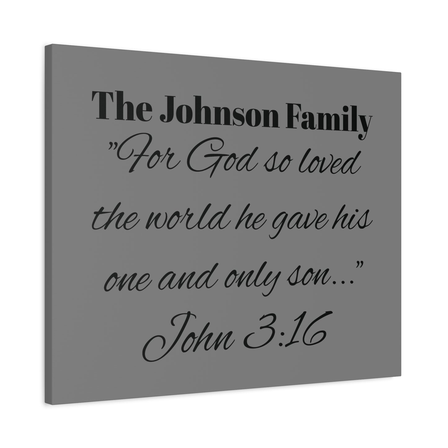 Personalized Bible Verse Wall Art, Canvas, Family Name, Family Bible Art