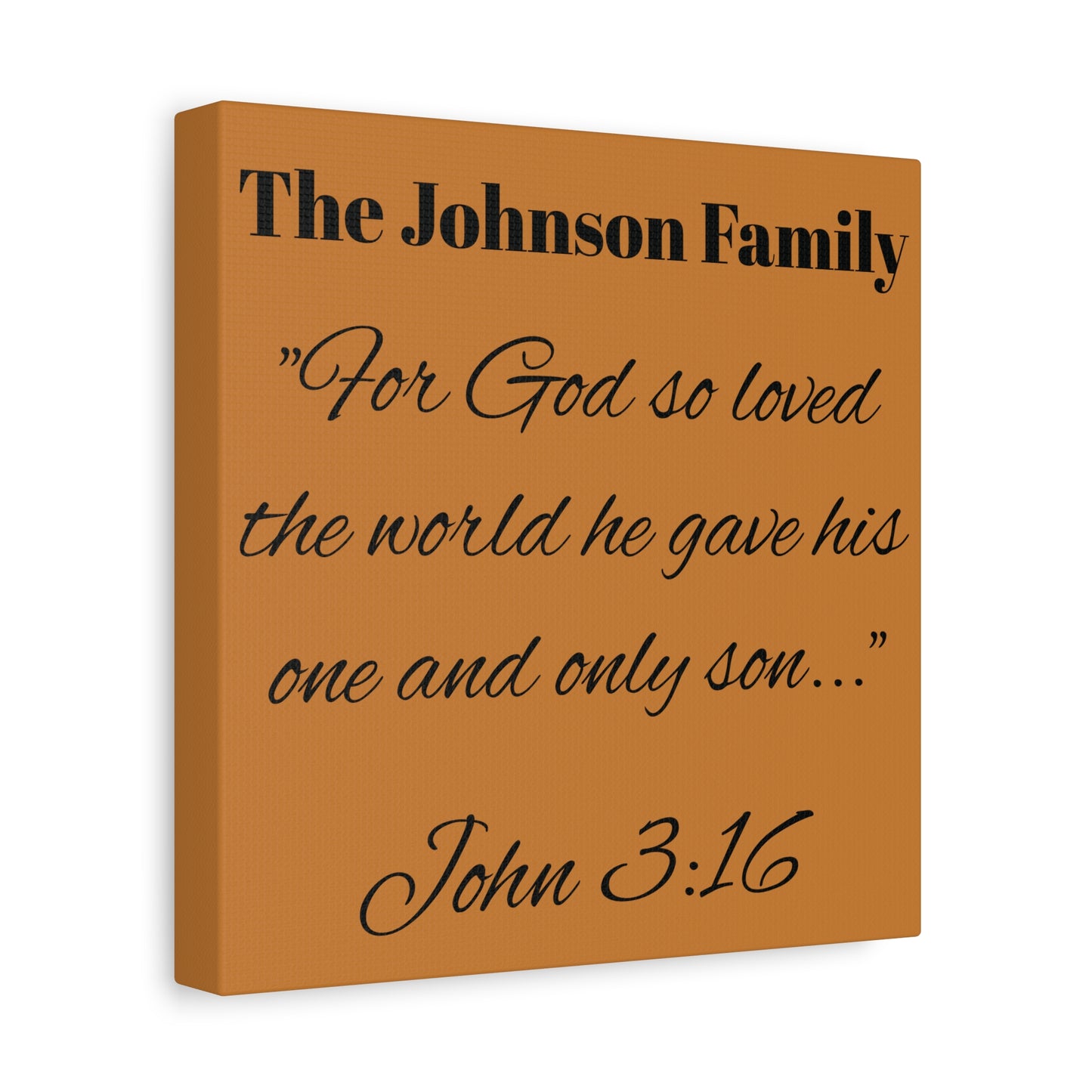 Personalized Bible Verse Wall Art, Canvas, Family Name, Family Bible Art
