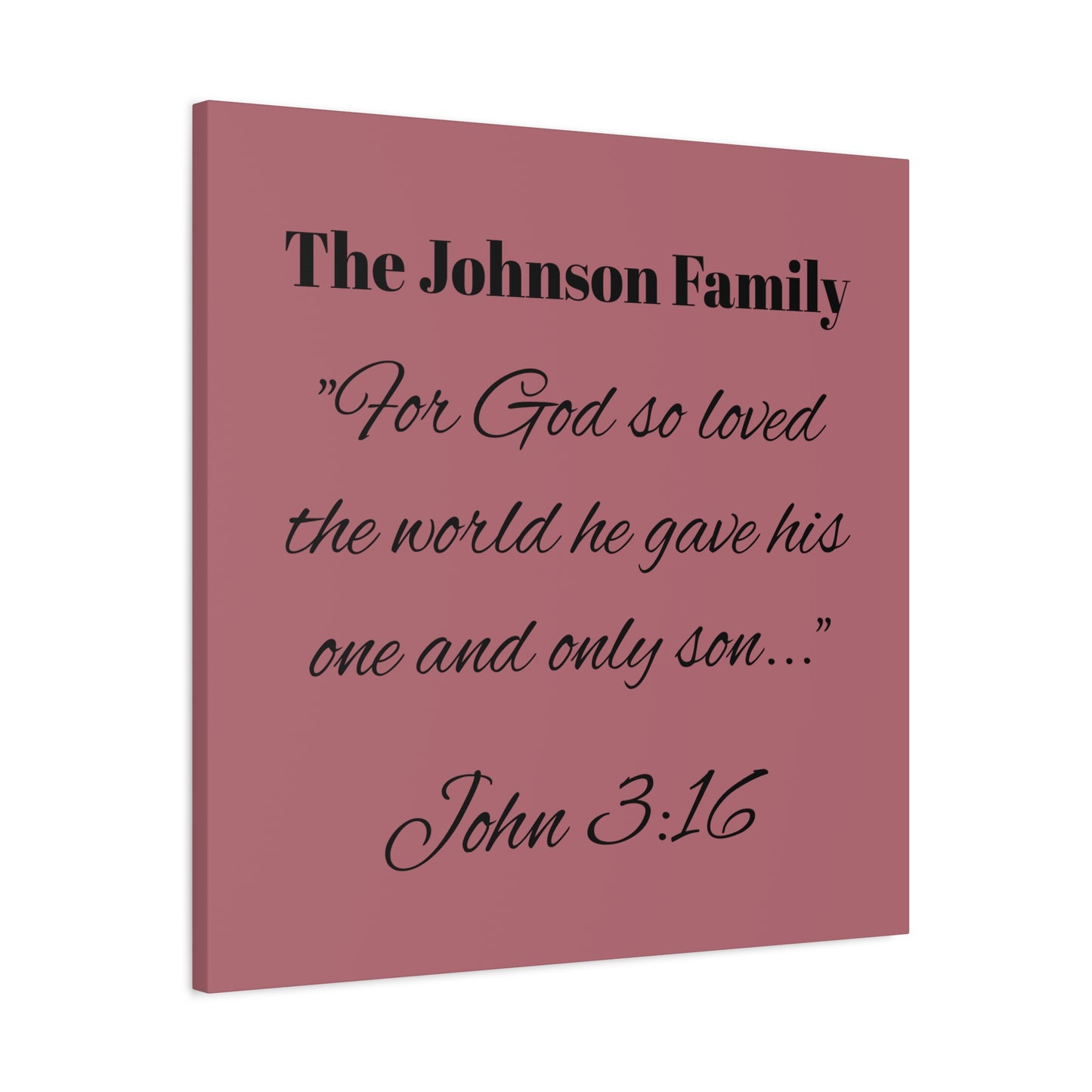 Personalized Bible Verse Wall Art, Canvas, Family Name, Family Bible Art