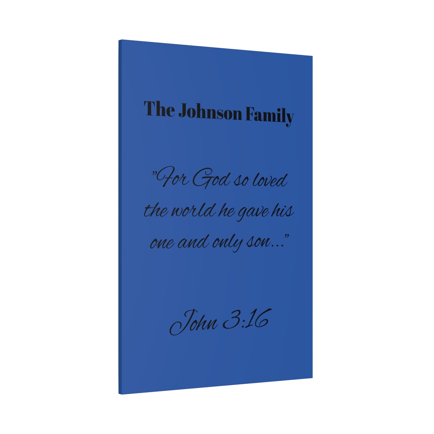 Personalized Bible Verse Wall Art, Canvas, Family Name, Family Bible Art