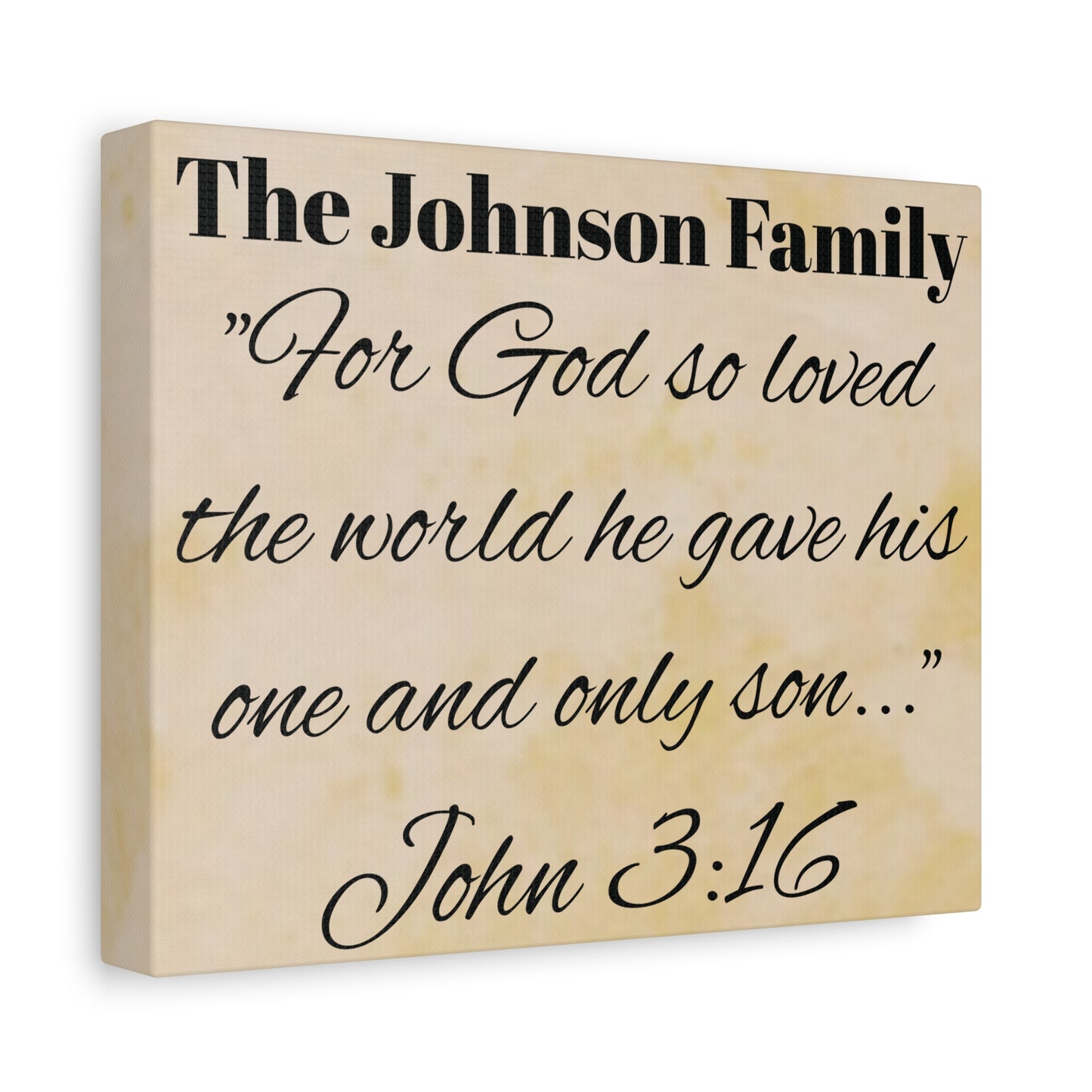 Personalized Bible Verse Wall Art, Canvas, Family Name, Family Bible Art