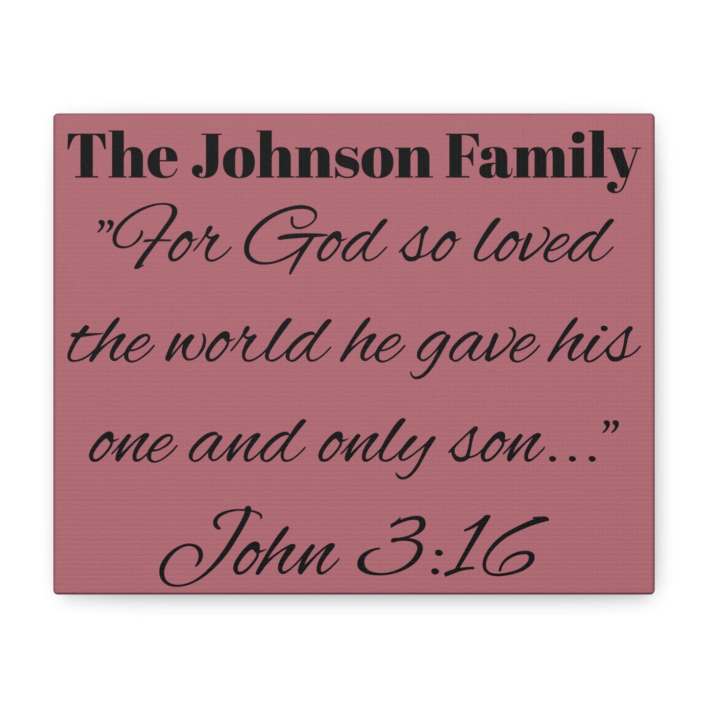 Personalized Bible Verse Wall Art, Canvas, Family Name, Family Bible Art